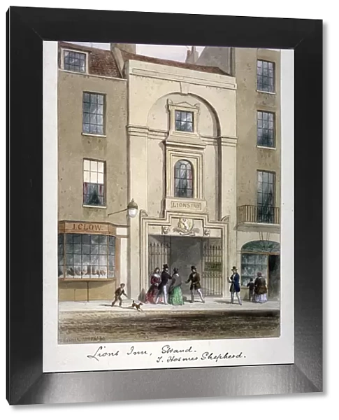 Lyons Inn, Strand, Westminster, London, c1850. Artist: Thomas Hosmer Shepherd