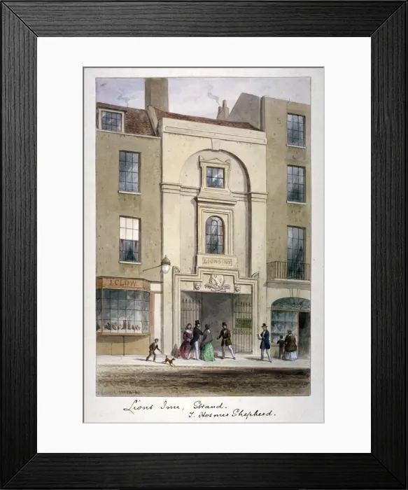 Framed Print : Lyons Inn, Strand, Westminster, London, c1850. Artist: Thomas Hosmer Shepherd Framed Print : Lyons Inn, Strand, Westminster, London, c1850. Artist: Thomas Hosmer Shepherd