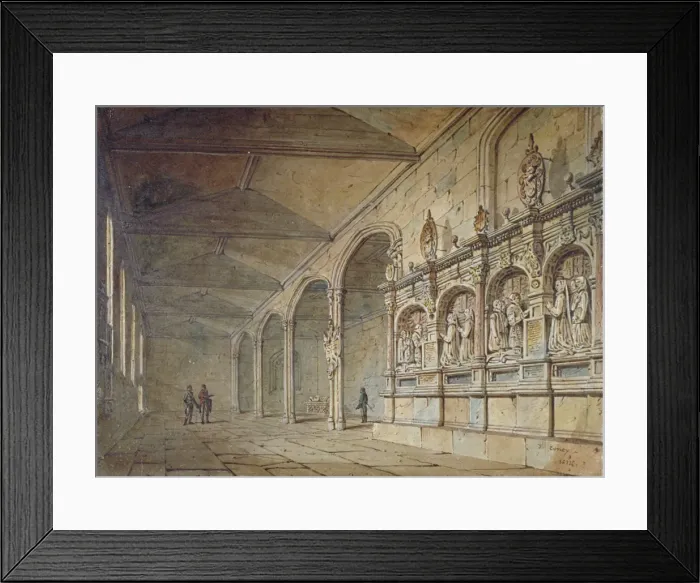 Framed Print : Interior of the Chapel of St Peter ad Vincula, Tower of London, 1814. Artist: John Coney Framed Print : Interior of the Chapel of St Peter ad Vincula, Tower of London, 1814. Artist: John Coney