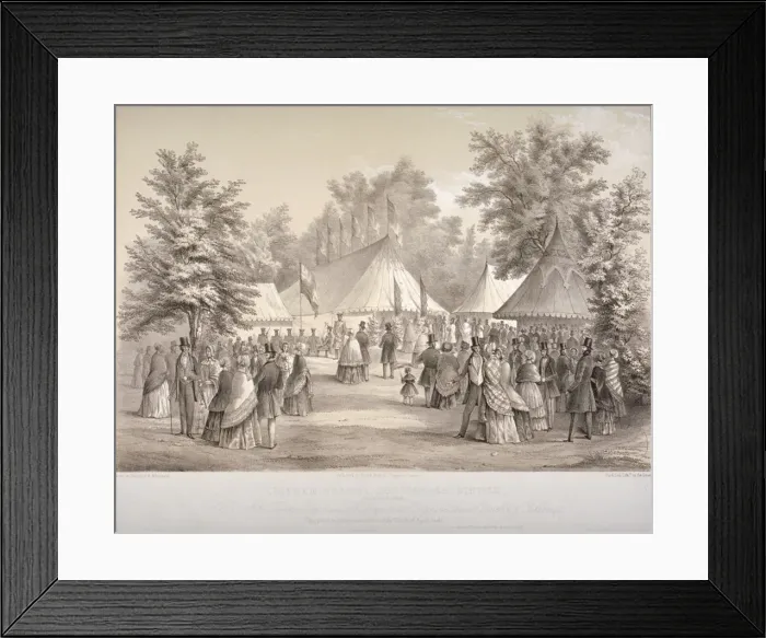 Framed Print : Clapham Special Constables dinner, Clapham, London, 1848. Artist: HM Whichelo Framed Print : Clapham Special Constables dinner, Clapham, London, 1848. Artist: HM Whichelo