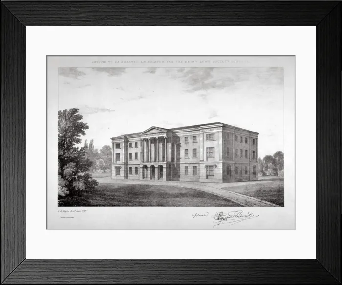 Framed Print : View of the Royal Asylum of St Anns Society to be erected on Streatham Hill, London, 1829 Framed Print : View of the Royal Asylum of St Anns Society to be erected on Streatham Hill, London, 1829