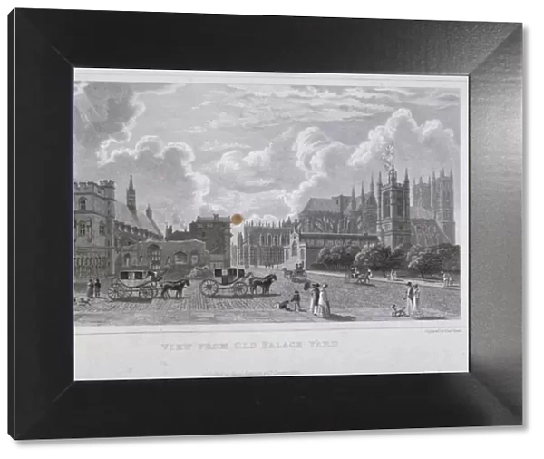 View from Old Palace Yard, Westminster, London, 1825. Artist: Charles Heath