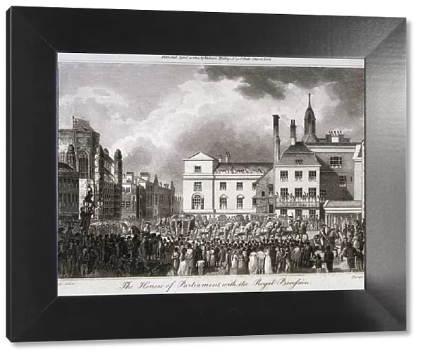 King George III processing through Old Palace Yard, Westminster, London, 1804. Artist