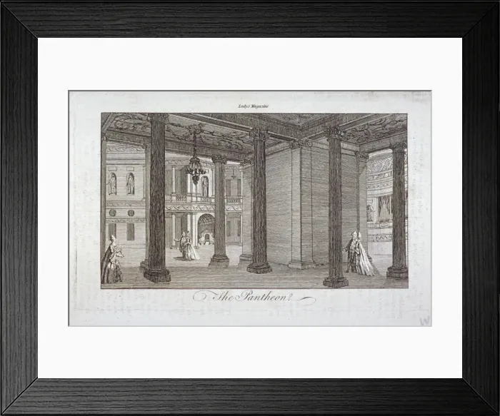 Framed Print : Interior view of the Pantheon, Oxford Street, Westminster, London, c1775 Framed Print : Interior view of the Pantheon, Oxford Street, Westminster, London, c1775