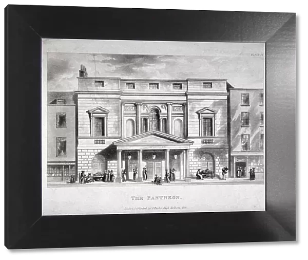 Front view of the Pantheon, Oxford Street, Westminster, London, 1826