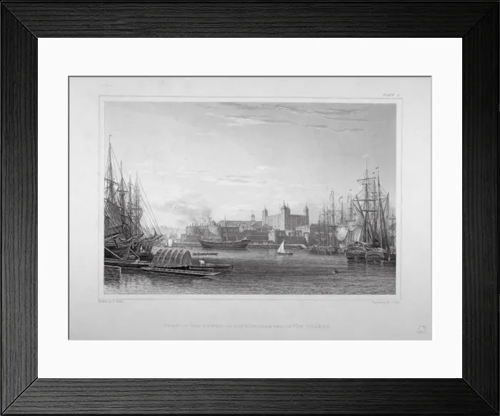 Framed Print : Tower of London, c1820. Artist: J Pye Framed Print : Tower of London, c1820. Artist: J Pye