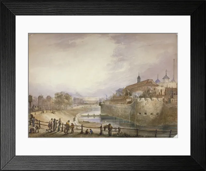 Framed Print : Tower of London, c1840. Artist: George B Campion Framed Print : Tower of London, c1840. Artist: George B Campion