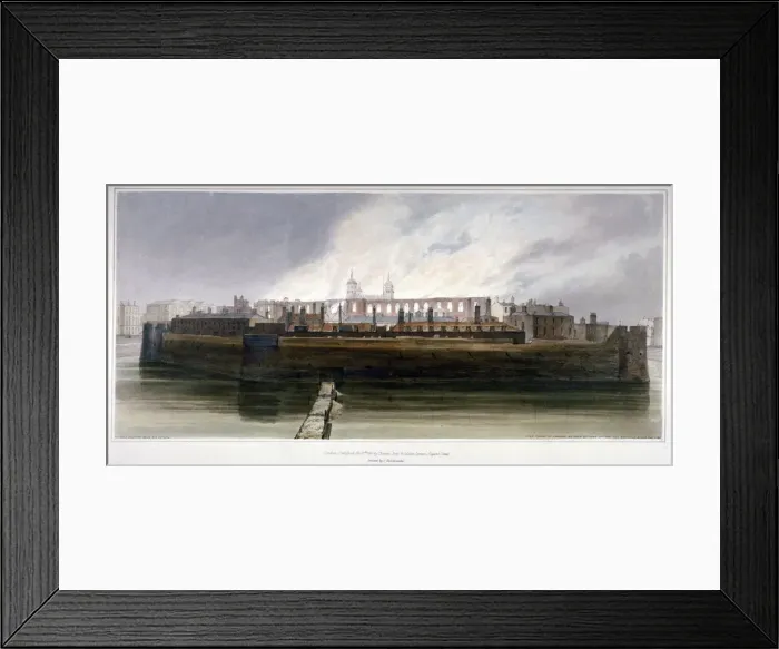 Framed Print : The Tower of London the morning after the fire in the Armoury on 30 October 1841 Framed Print : The Tower of London the morning after the fire in the Armoury on 30 October 1841