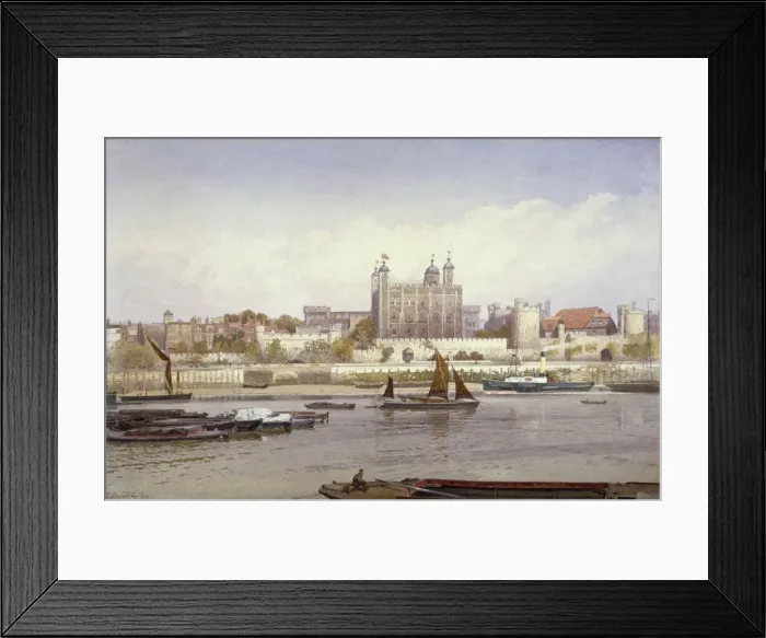 Framed Print : Tower of London, 1893. Artist: John Crowther Framed Print : Tower of London, 1893. Artist: John Crowther