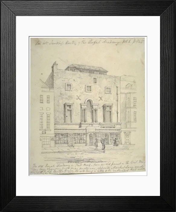 Framed Print : The Royal Academy of Arts, Pall Mall, Westminster, London, c1770 Framed Print : The Royal Academy of Arts, Pall Mall, Westminster, London, c1770