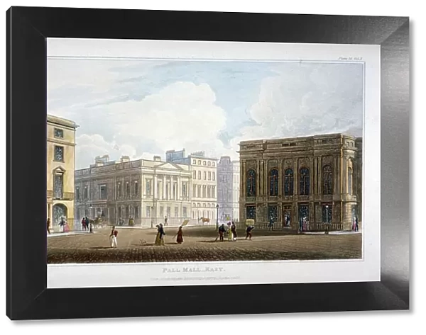 View of Pall Mall East, Westminster, London, 1827