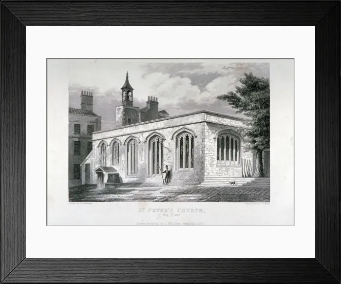 Framed Print : Chapel of of St Peter ad Vincula, Tower of London, 1837. Artist: John Le Keux Framed Print : Chapel of of St Peter ad Vincula, Tower of London, 1837. Artist: John Le Keux