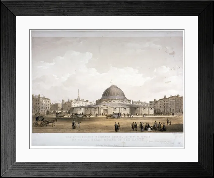 Framed Print : The Great Globe, Leicester Square, Westminster, London, c1855. Artist: Day & Son Framed Print : The Great Globe, Leicester Square, Westminster, London, c1855. Artist: Day & Son