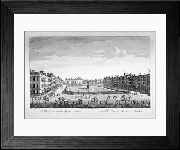 Framed Print : Leicester Square, Westminster, London, 1753. Artist: Thomas Bowles Framed Print : Leicester Square, Westminster, London, 1753. Artist: Thomas Bowles