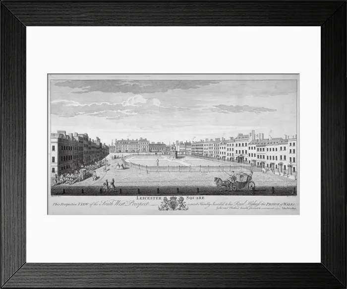 Framed Print : Leicester Square, Westminster, London, c1740 Framed Print : Leicester Square, Westminster, London, c1740