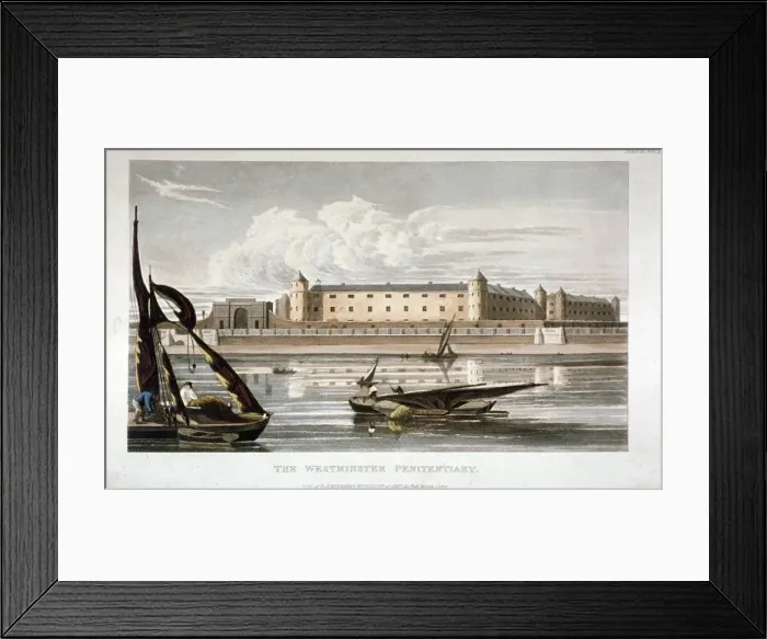 Framed Print : Millbank Prison, Westminster, London, 1817 Framed Print : Millbank Prison, Westminster, London, 1817