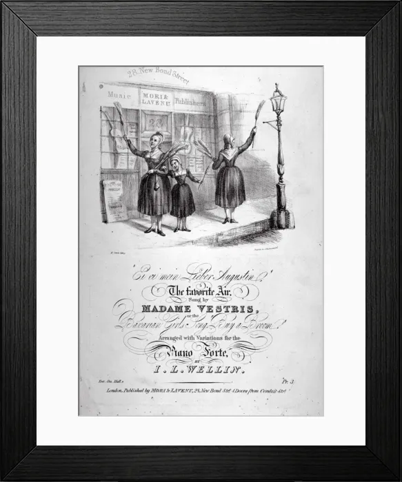 Framed Print : Broom sellers, London, c1825. Artist: Charles Joseph Hullmandel Framed Print : Broom sellers, London, c1825. Artist: Charles Joseph Hullmandel