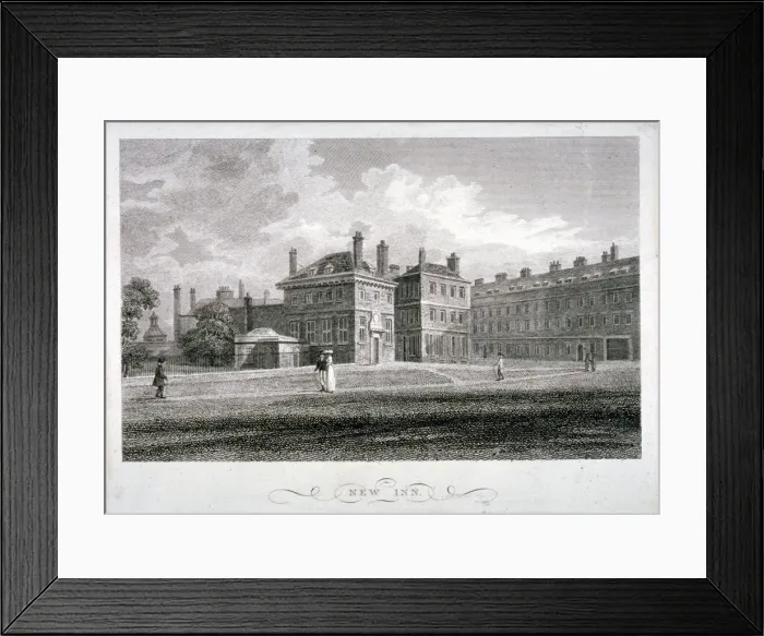 Framed Print : View of New Inn on Wych Street, Westminster, London, 1804. Artist: James Sargant Storer Framed Print : View of New Inn on Wych Street, Westminster, London, 1804. Artist: James Sargant Storer