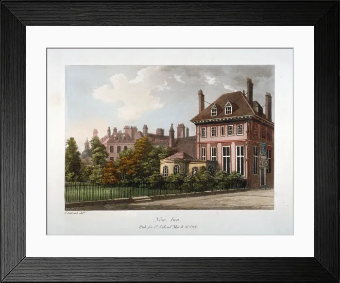 Framed Print : View of New Inn, Wych Street, Westminster, London, 1800 Framed Print : View of New Inn, Wych Street, Westminster, London, 1800