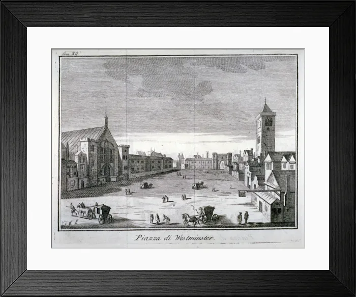 Framed Print : New Palace Yard, Palace of Westminster, London, 1742 Framed Print : New Palace Yard, Palace of Westminster, London, 1742