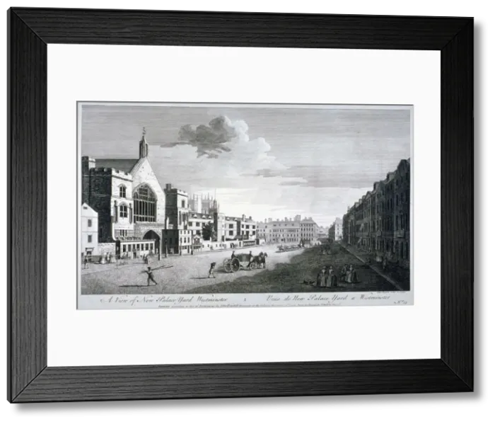 Framed Print : New Palace Yard, Palace of Westminster, London, c1750. Artist: John Boydell Framed Print : New Palace Yard, Palace of Westminster, London, c1750. Artist: John Boydell