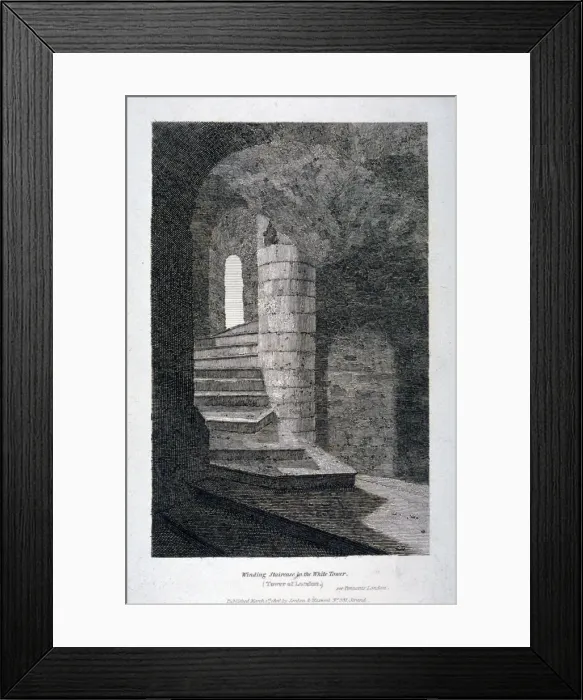 Framed Print : Interior of the White Tower, Tower of London, 1806 Framed Print : Interior of the White Tower, Tower of London, 1806