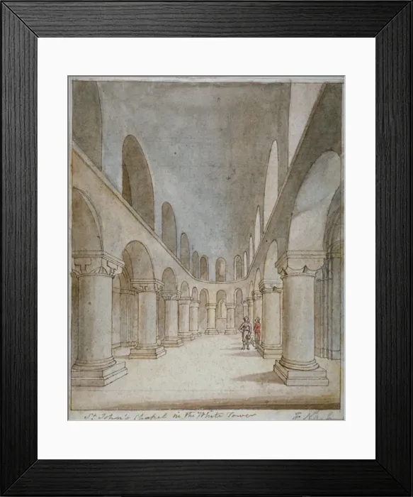 Framed Print : Interior view of St Johns Chapel, Tower of London, c1810. Artist: Frederick Nash Framed Print : Interior view of St Johns Chapel, Tower of London, c1810. Artist: Frederick Nash