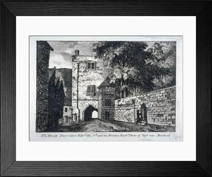 Framed Print : View of the Bloody Tower, Tower of London, c1800 Framed Print : View of the Bloody Tower, Tower of London, c1800