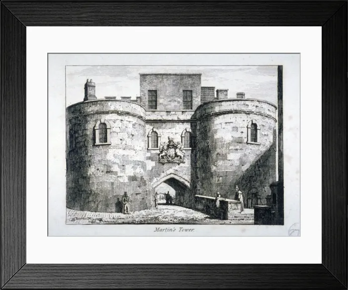 Framed Print : View of the Martin Tower, Tower of London, c1800 Framed Print : View of the Martin Tower, Tower of London, c1800