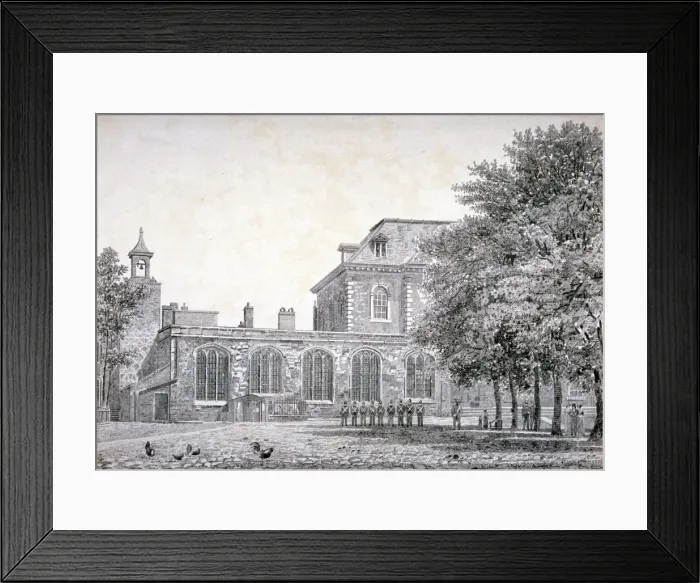 Framed Print : West view of the Chapel of St Peter ad Vincula, Tower of London, c1800 Framed Print : West view of the Chapel of St Peter ad Vincula, Tower of London, c1800