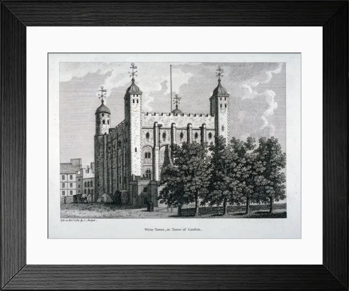 Framed Print : View of the White Tower, Tower of London, 1784 Framed Print : View of the White Tower, Tower of London, 1784