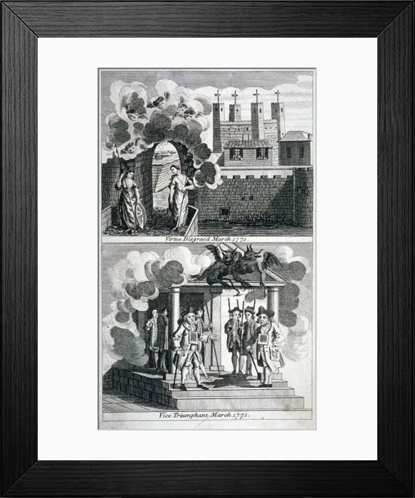 Framed Print : Satire, 1771 Framed Print : Satire, 1771