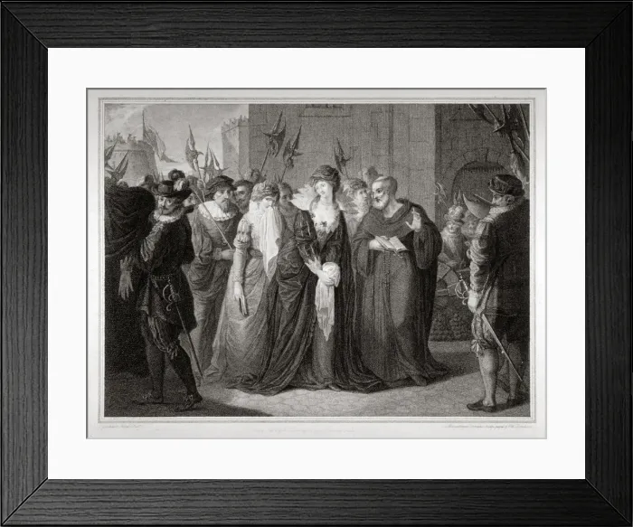 Framed Print : Lady Jane Grey being led to her execution at the Tower of London, 1554 (1797). Artist Framed Print : Lady Jane Grey being led to her execution at the Tower of London, 1554 (1797). Artist