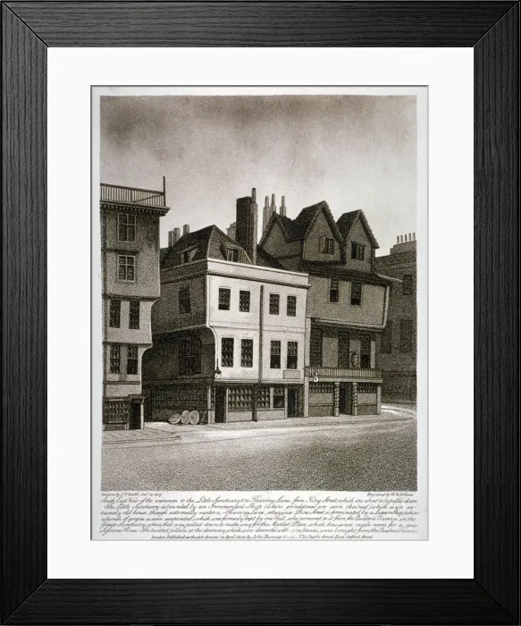 Framed Print : Entrances to Little Sanctuary and Thieving Lane, Westminster, London, 1807. Artist Framed Print : Entrances to Little Sanctuary and Thieving Lane, Westminster, London, 1807. Artist