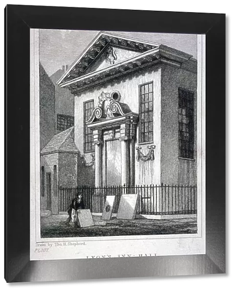 Lyons Inn Hall, Lyons Inn, Westminster, London, 1831. Artist: W Symms