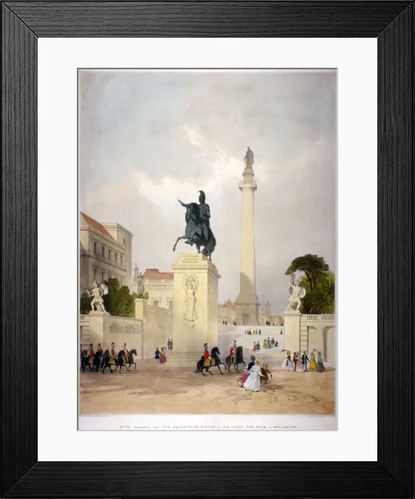 Framed Print : The Mall and Waterloo Place, Westminster, London, c1845. Artist: Thomas Allom Framed Print : The Mall and Waterloo Place, Westminster, London, c1845. Artist: Thomas Allom