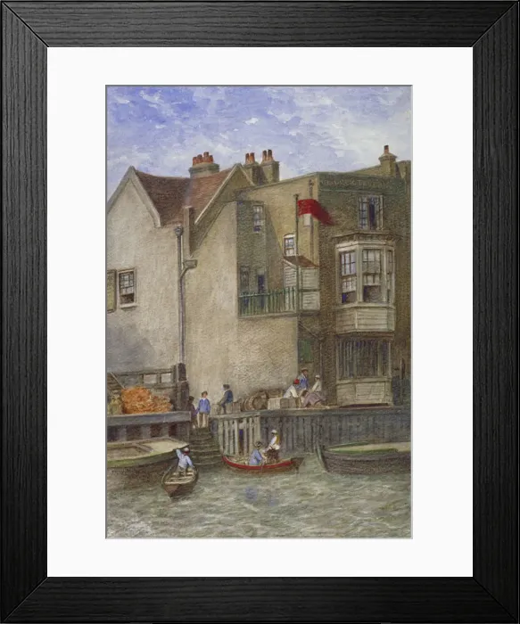 Framed Print : The Cock Inn, St Katherines Way, Stepney, London, c1868. Artist: JT Wilson Framed Print : The Cock Inn, St Katherines Way, Stepney, London, c1868. Artist: JT Wilson