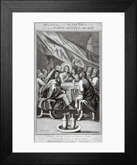 Framed Print : Representation of an altarpiece in the Church of St Mary, Whitechapel, London, c1810 Framed Print : Representation of an altarpiece in the Church of St Mary, Whitechapel, London, c1810