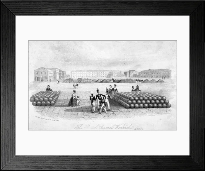 Framed Print : Royal Arsenal, Woolwich, Kent, 1841 Framed Print : Royal Arsenal, Woolwich, Kent, 1841