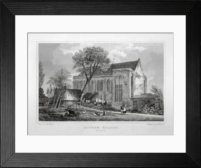 Framed Print : Great Hall of Eltham Palace, Kent, c1830. Artist: W Watkins Framed Print : Great Hall of Eltham Palace, Kent, c1830. Artist: W Watkins