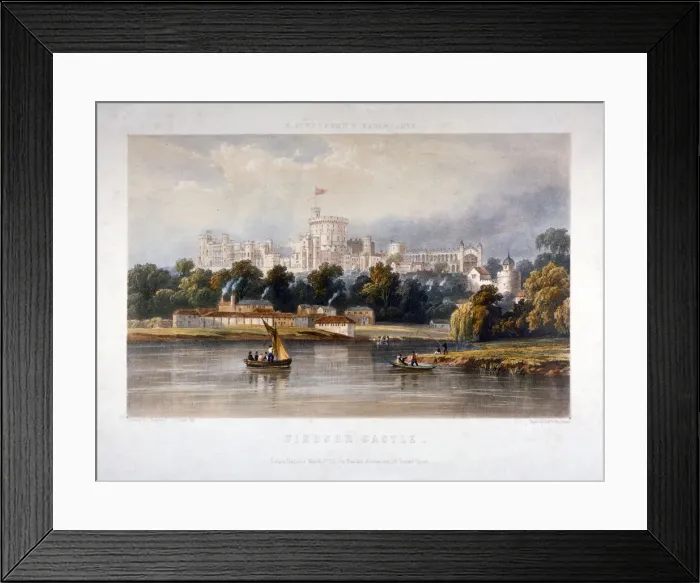 Framed Print : Windsor Castle, Berkshire, 1851. Artist: Thomas Picken Framed Print : Windsor Castle, Berkshire, 1851. Artist: Thomas Picken