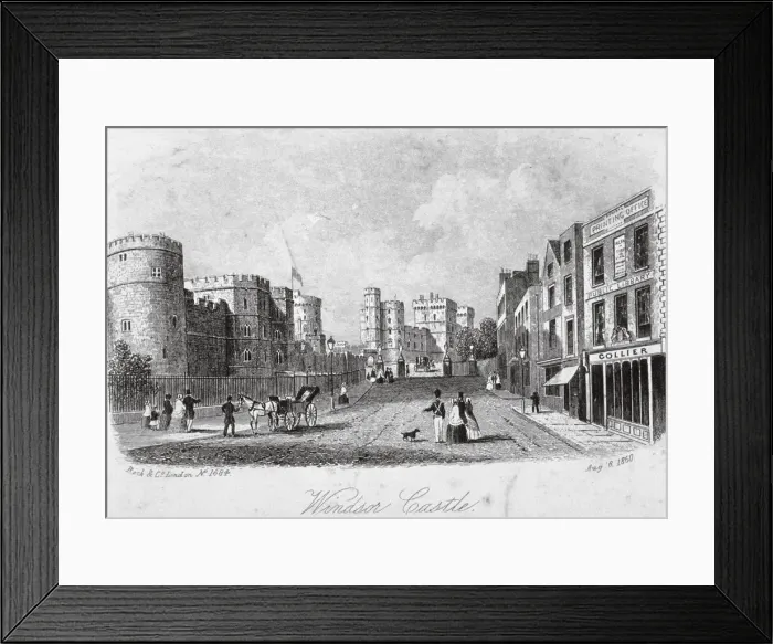 Framed Print : Windsor Castle, Berkshire, 1860 Framed Print : Windsor Castle, Berkshire, 1860