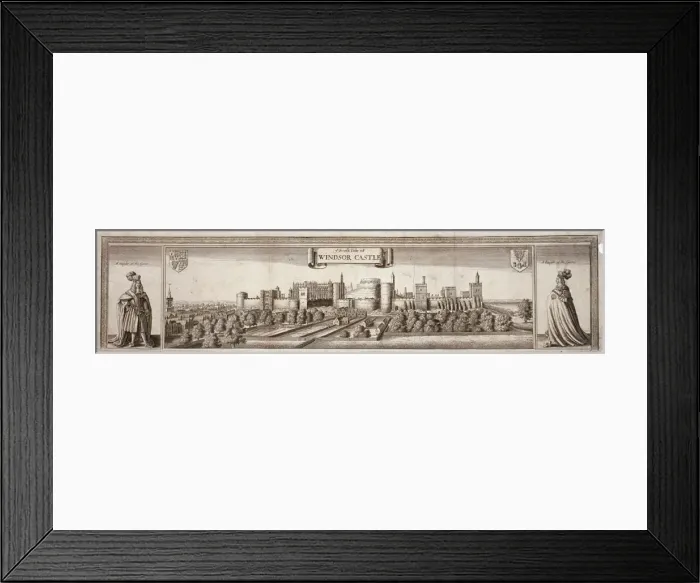 Framed Print : View of the south side of Windsor Castle, Berkshire, c1660. Artist: Wenceslaus Hollar Framed Print : View of the south side of Windsor Castle, Berkshire, c1660. Artist: Wenceslaus Hollar