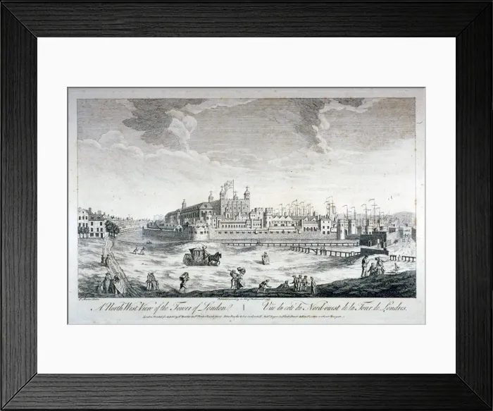 Framed Print : Tower of London, 1753 Framed Print : Tower of London, 1753