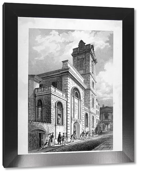 St Bartholomew-by-the-Exchange, City of London, 1837. Artist: John Le Keux