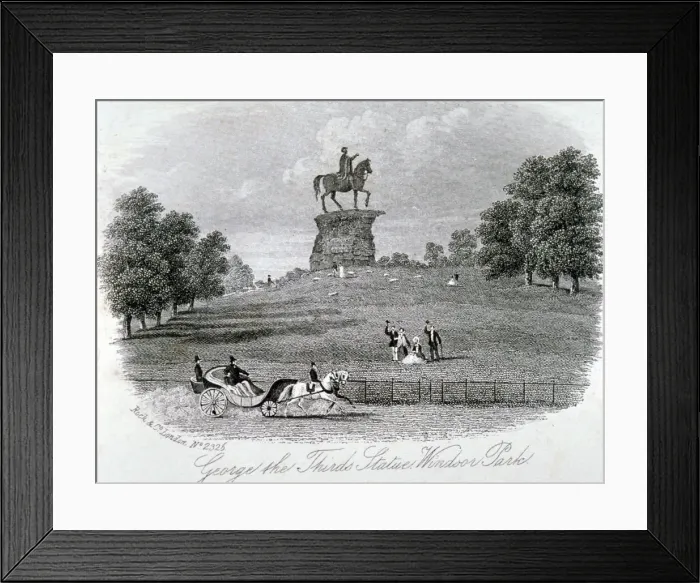 Framed Print : Equestrian statue of King George III, Snow Hill, Windsor Great Park, Berkshire, c1861 Framed Print : Equestrian statue of King George III, Snow Hill, Windsor Great Park, Berkshire, c1861