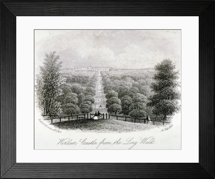 Framed Print : View of Windsor Castle from Windsor Great Park, Berkshire, 1860