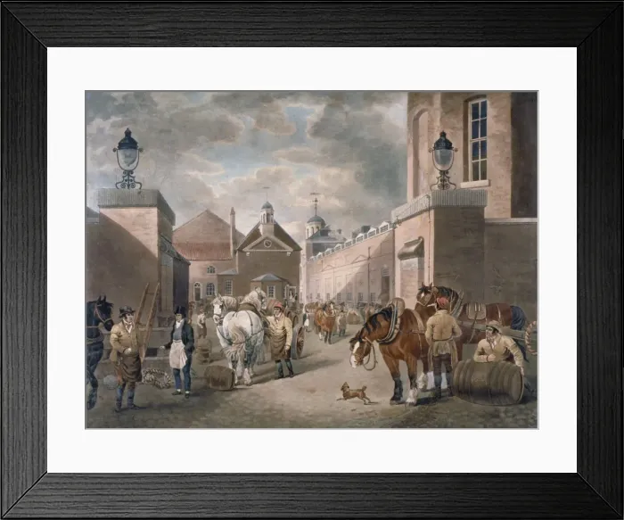 Framed Print : The Anchor Brewery, Mile End Road, Stepney, London, c1820 Framed Print : The Anchor Brewery, Mile End Road, Stepney, London, c1820