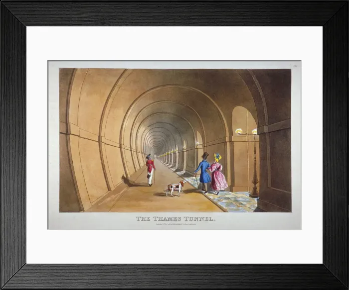 Framed Print : Interior view of the Thames Tunnel, London, 1830 Framed Print : Interior view of the Thames Tunnel, London, 1830