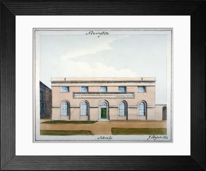 Framed Print : United Parochial National Charity and Sunday Schools, Newington Butts, Southwark, London, 1824 Framed Print : United Parochial National Charity and Sunday Schools, Newington Butts, Southwark, London, 1824